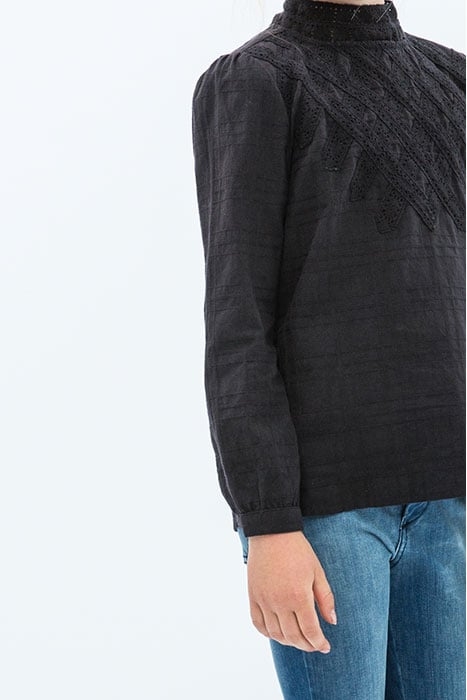 GIRLS GABY BLOUSE OFF BLACK 4