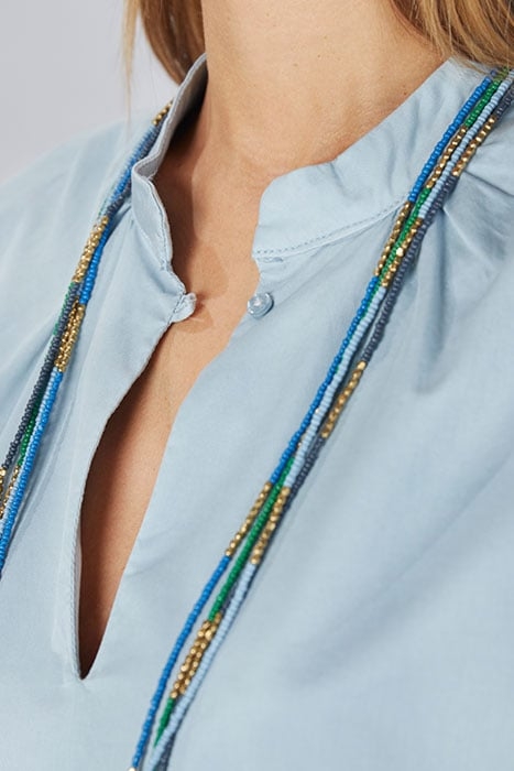 COTTON OVERSIZED SHIRT BLUE 3