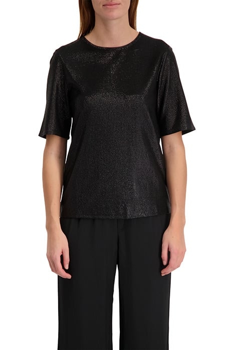 MONA LUREX TOP BLACK 1