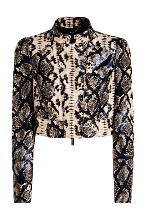 ZOE CROP BIKER REPTILE MULTI 1