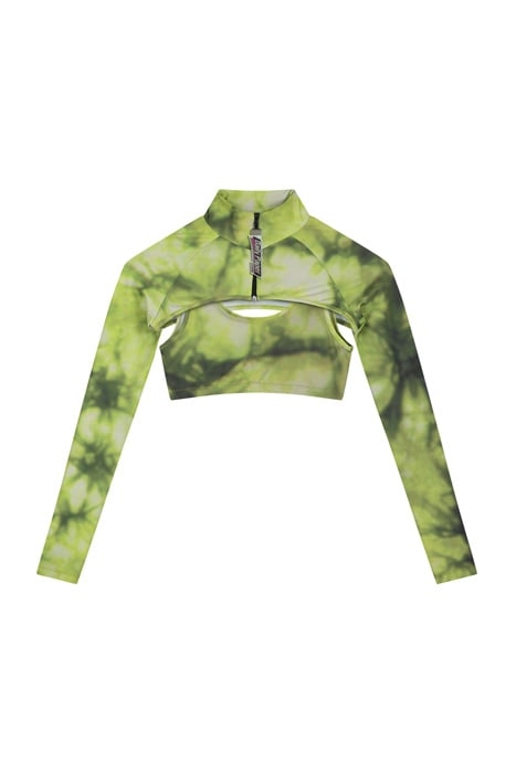 GREEN TIE DYE GOLERO TOP 5