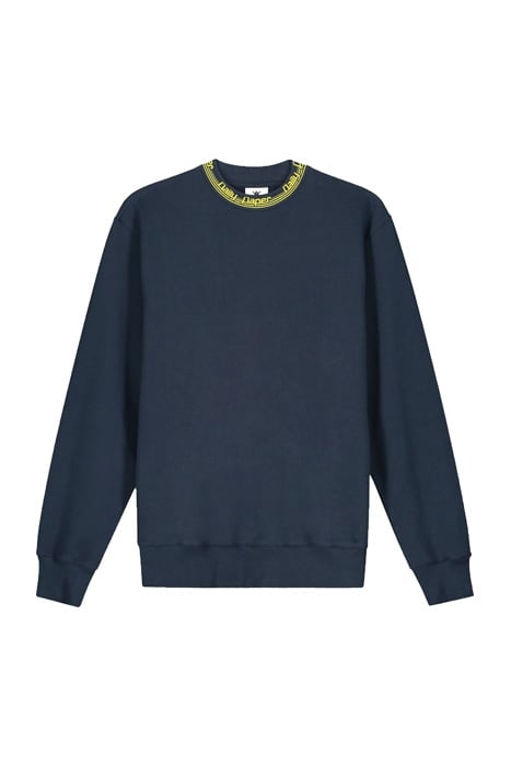 NAVY ERIB SWEATER 4