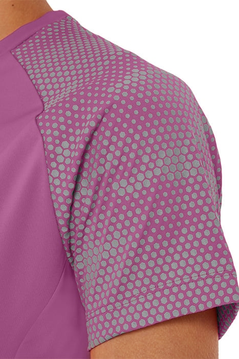 SPORT RFLC SS TOPS DIGITAL GRAPE/SILVER REFLECTIVE 6
