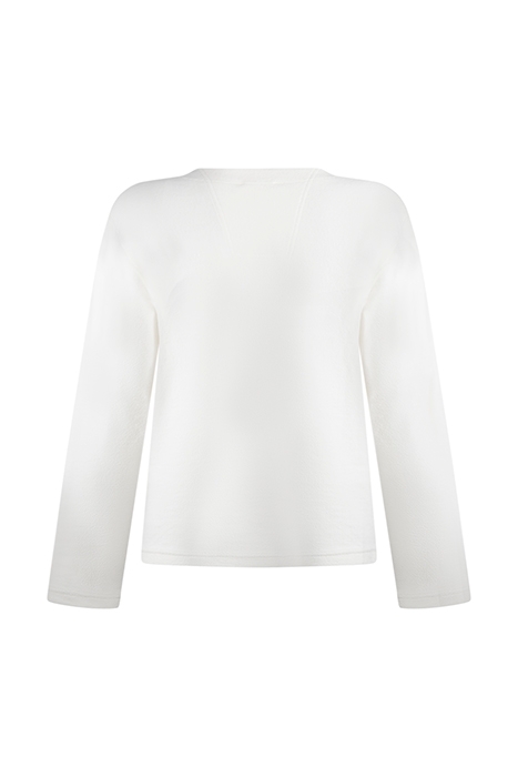 REVERSED SPLIT SWEATSHIRT WHITE CHAL 2