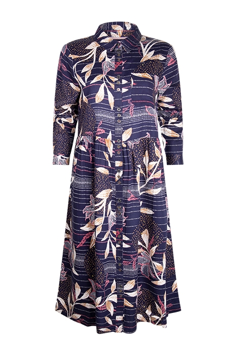 PHOEBE SHIRT DRESS NAVY MULTI 1