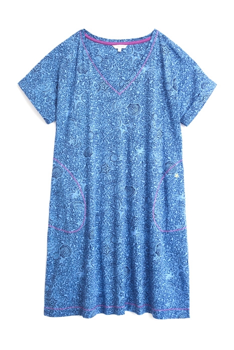 TAHLIA T SHIRT DRE BLUE PRINT 1