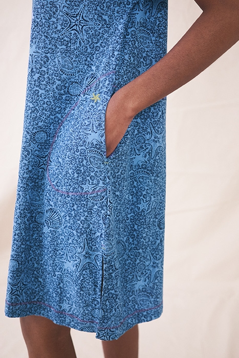 TAHLIA T SHIRT DRE BLUE PRINT 4