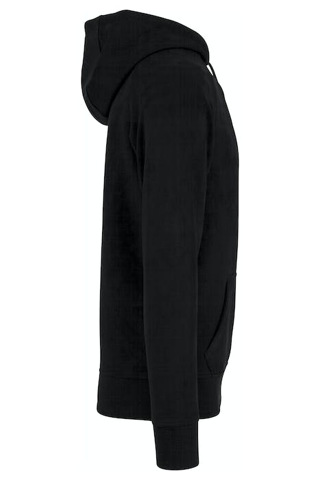 IMITATION SUEDE HOODY BLACK 6