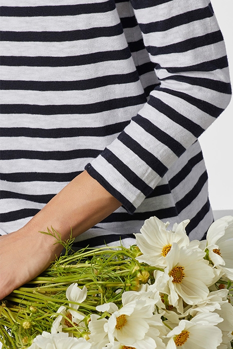 ORGANIC HEAVY JERSEY LONGSLEEVE STRIPED DEEP BLUE 3