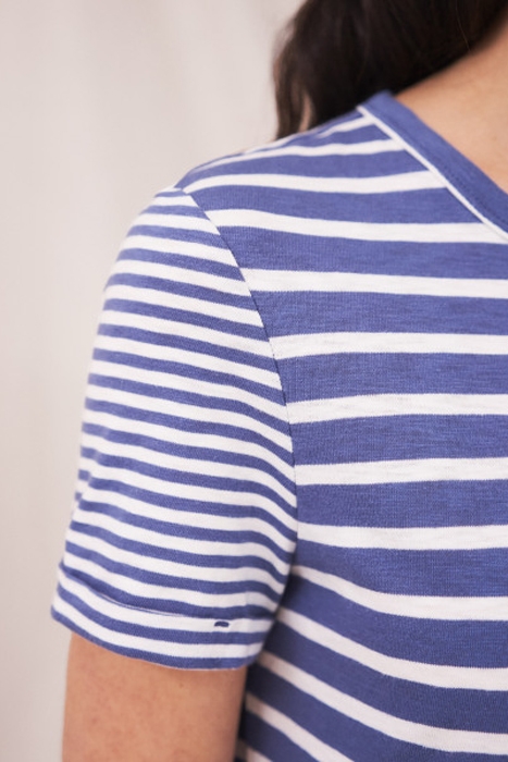 NEO T SHIRT DRESS STRIPE IVORY MLT 2