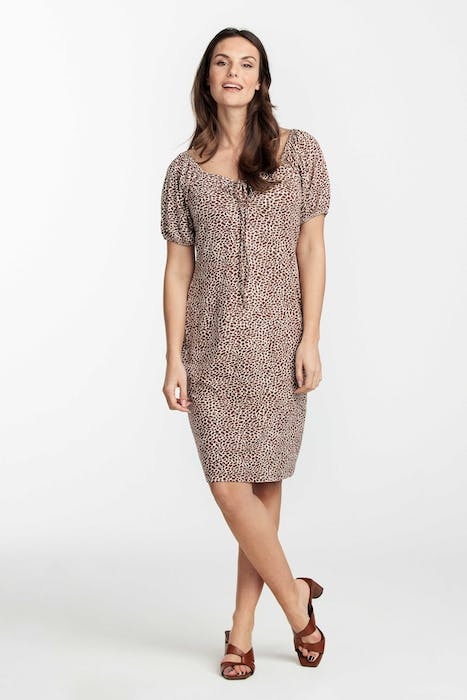 DRESS ANIMAL PRINT PRINT BROWNS 1