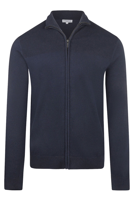 ZIP THRU COTTON/NYLON/MERINO BLACK IRIS (NAVY) 1