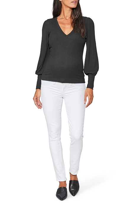 SKYLINE ANKLE PEG MATERNITY CRISP WHITE 3