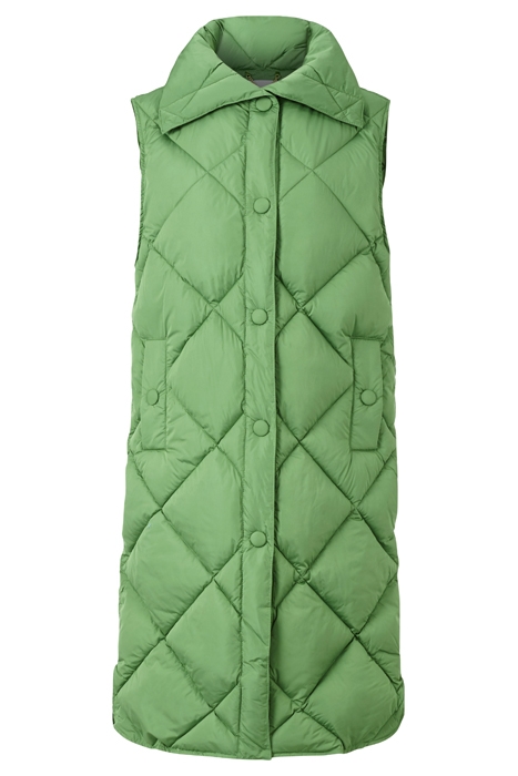 QUILTED NYLON VEST EVERGREEN 1
