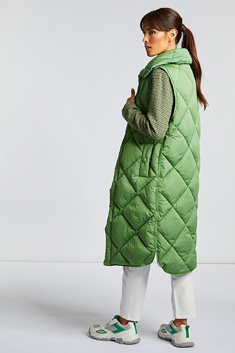 QUILTED NYLON VEST EVERGREEN 3