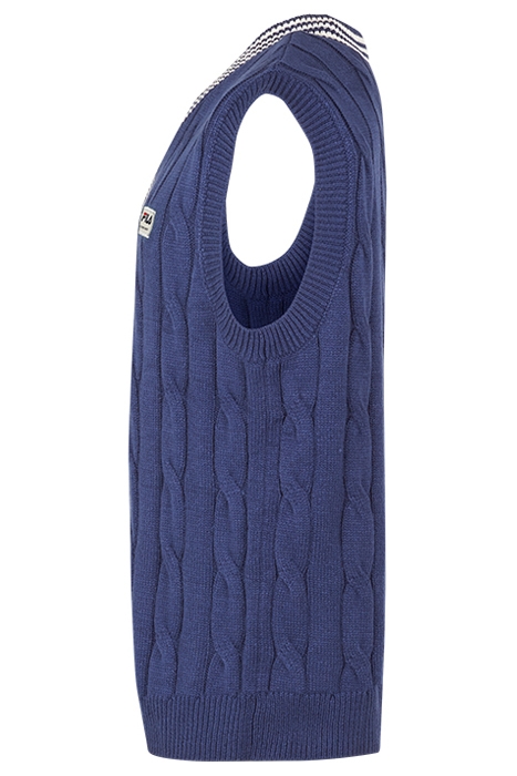 TAVSANLI KNITTED VEST BEACON BLUE 3