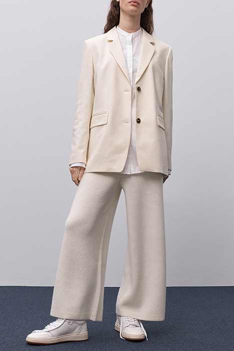 WOMEN KNITTED PANTS IVORY 1