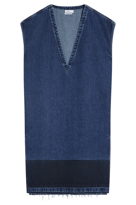 V-NECK DRESS DARK BLUE 6