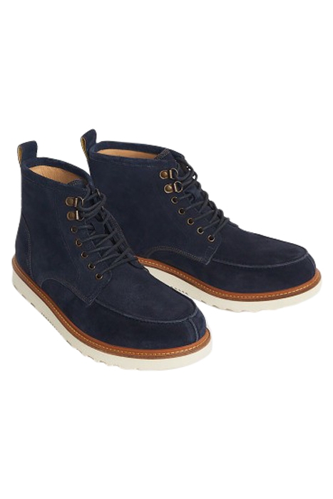 FINN LACE UP SUEDE BOOT DARK NAVY 2
