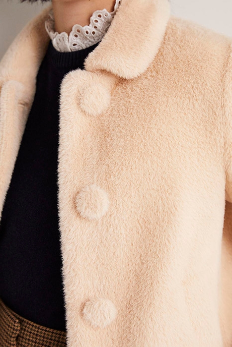 FAUX FUR SHORT COAT NUD 4