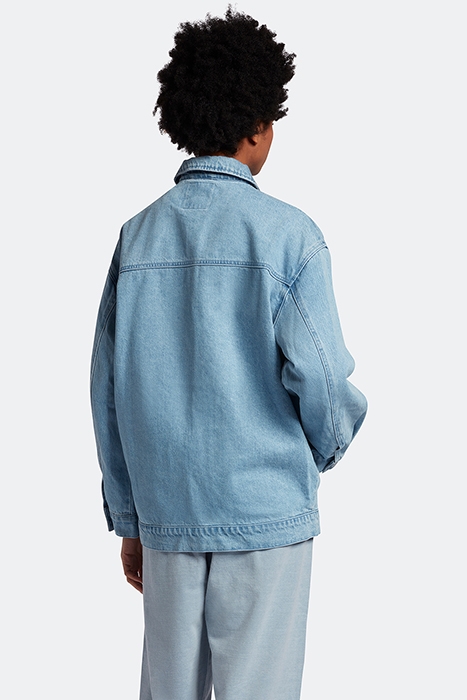 OVERSIZED DENIM JACKET LIGHT RINSE WASH 2