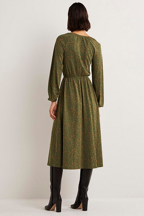 SCOOP NECK JERSEY MIDI DRESS BGR 2