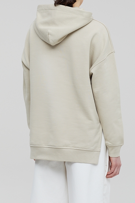 WOMEN PRINTED HOODIE T-SHIRTS GRAIN BEIGE 2