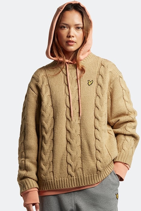 CHUNKY CABLE JUMPER W802 WARM TAN 1