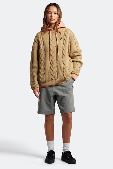 CHUNKY CABLE JUMPER W802 WARM TAN 3