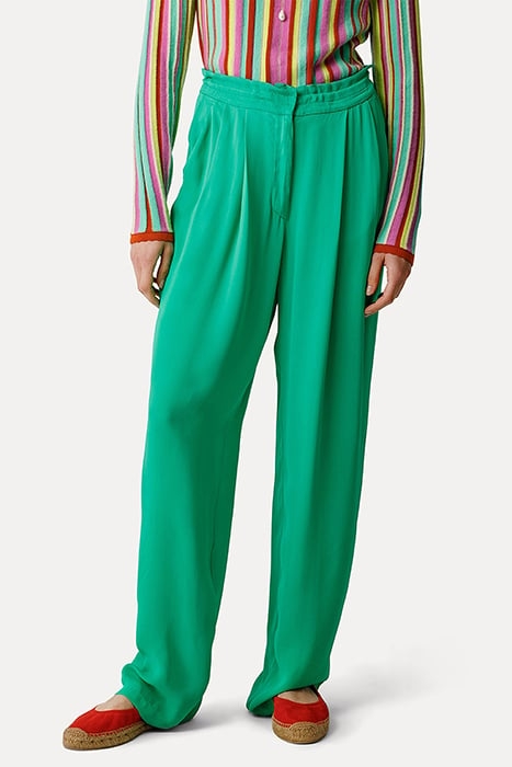 ECO FRIENDLY VISCOSE GEORGETTE PLEAT-FRONT JOGGING MOJITO 2