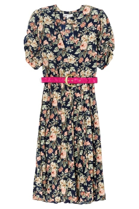 FRONT SLIT DRESS W/ BELT ASSORTED 1