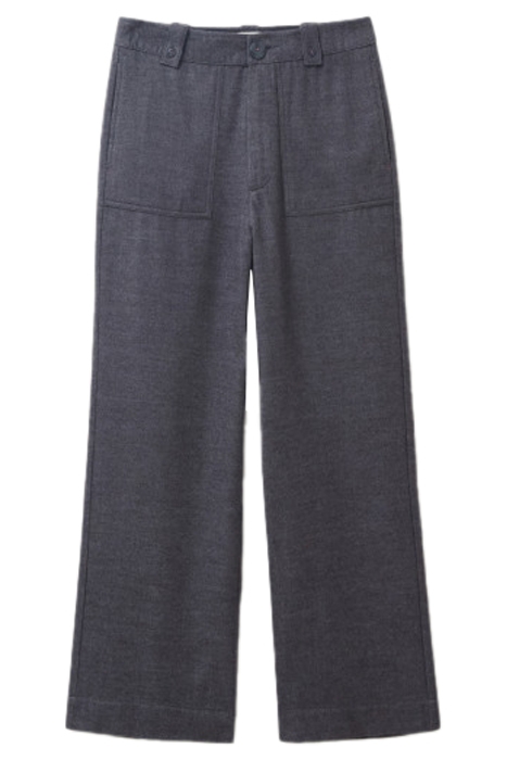 BELLE TWEEDY WIDE LEG TROUSER GREY 1