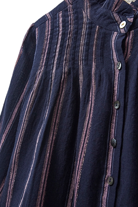 PAIGE STRIPE SHIRT NAVY 4