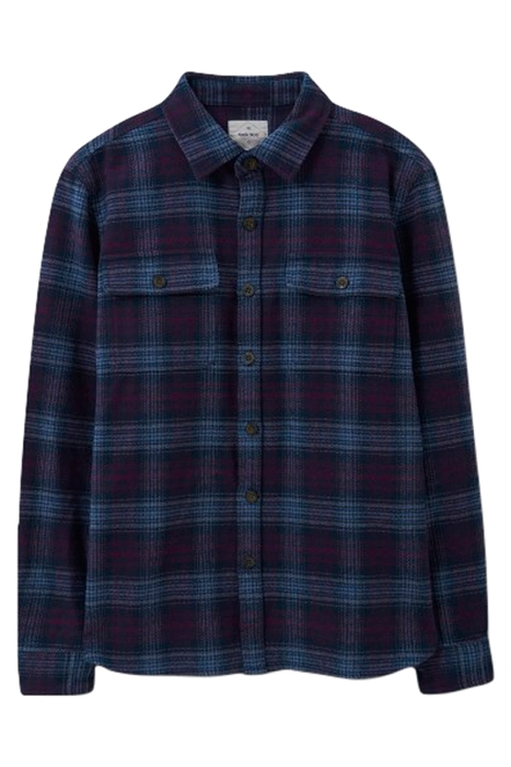 DARWEN CHECK OVERSHIRT DARK NAVY 1
