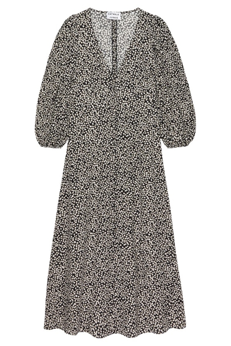 DR DAWN FLOWERS MAXI BLACK 1