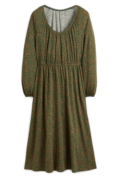 SCOOP NECK JERSEY MIDI DRESS BGR 6