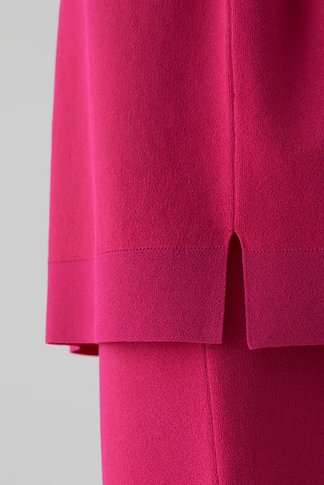 WOMEN SLEEVELESS HALFZIP KNITS RASPERRY PINK 4