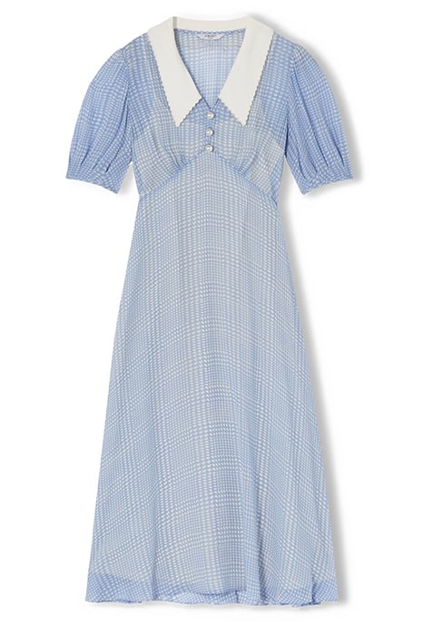 BEECHAM SHIRT DRESS BLUE/CREAM 5