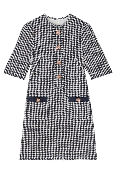 BEAU MINI DRESS BLUE TWEED 4