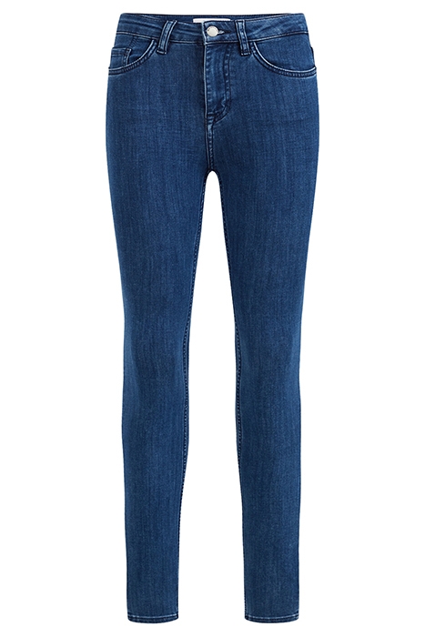 DAMES HIGH RISE SKINNY JEANS MET STRETCH - CURVE DARK BLUE 1