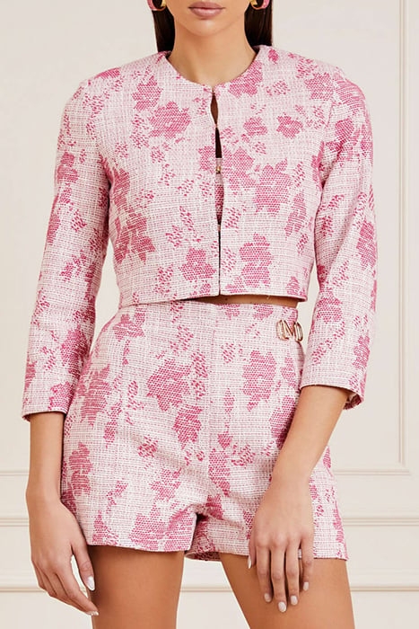 MARCIANO BY GUESS AVAH JACKET PINK SPRINTG CROPPED WAVE 1