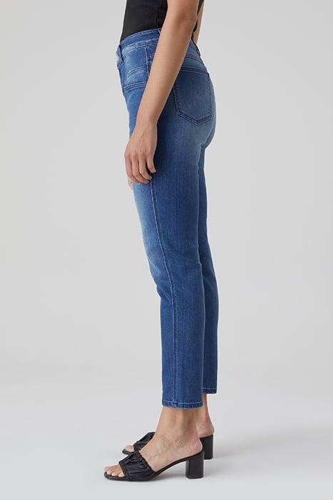 PEDAL PUSHER JEANS MID BLUE 3