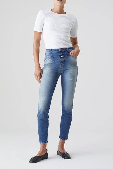 SKINNY PUSHER JEANS MID BLUE 3
