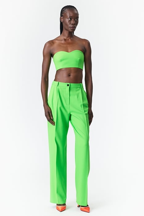 STRAPLESS BUSTIER TOP APPLE GREEN 2