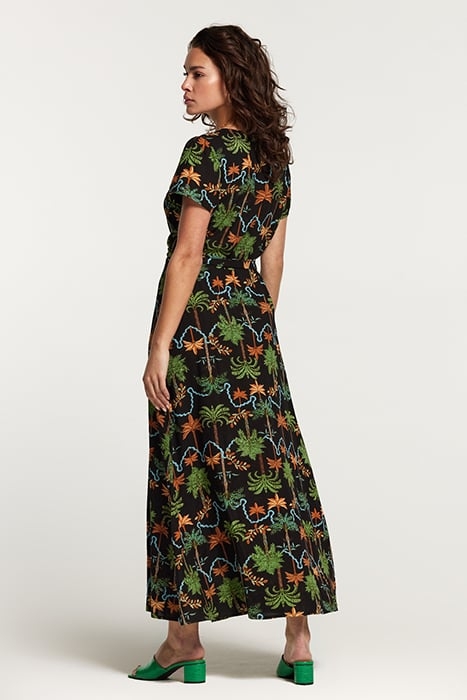 BRAZIL DRESS JAIPUR PALM BLACK 2