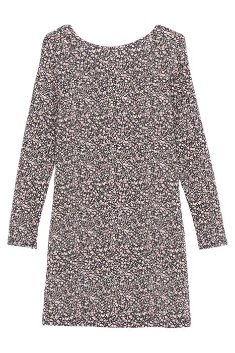 GIRLS’ BLACK FLOWERY PRINT DRESS BLACK 2