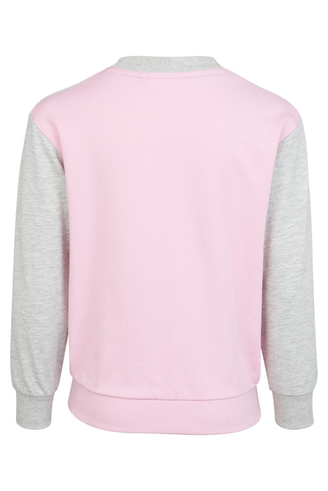 CANCIATTI CREW SWEAT LILAC SACHET-LIGHT GREY MELANGE-BRIGHT 2