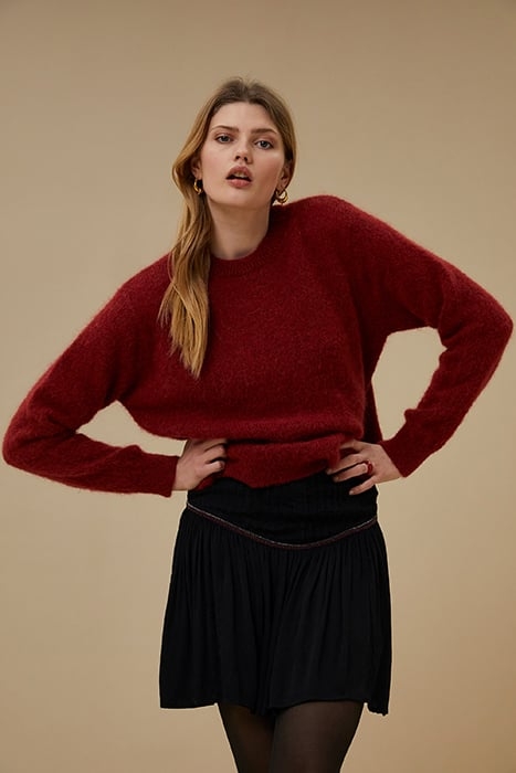 IRIS EMBROIDERY SKIRT JET BLACK 1