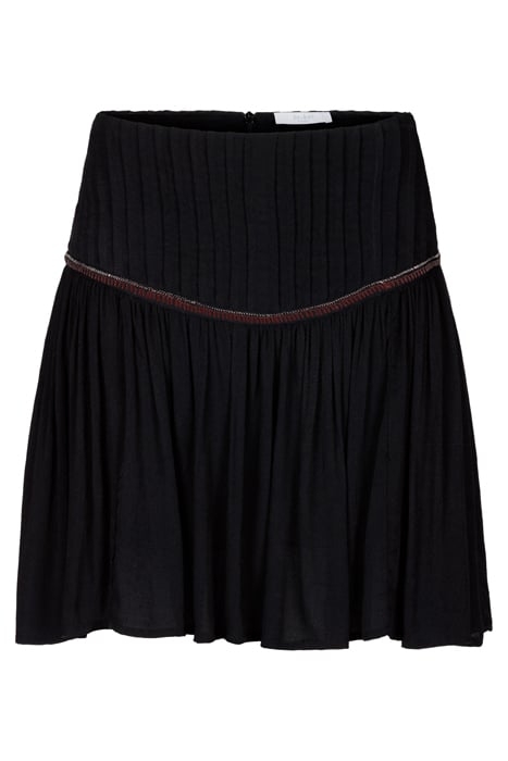 IRIS EMBROIDERY SKIRT JET BLACK 3
