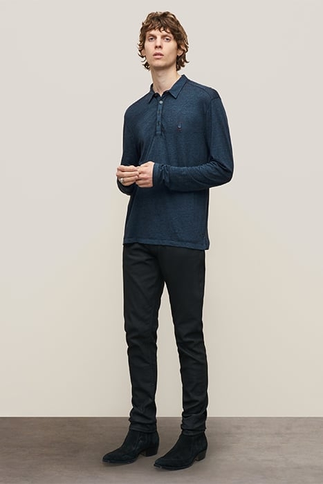 MARTY LS BURNOUT POLO W PSE BLUE TOPAZ 3